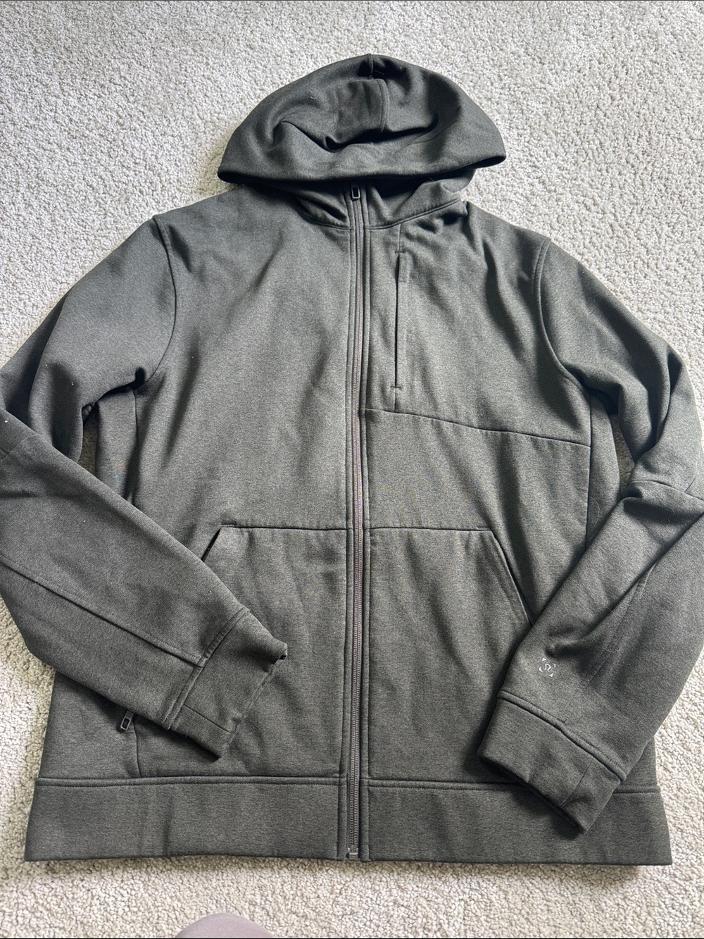 LULULEMON Green Zip Up Hoodie L